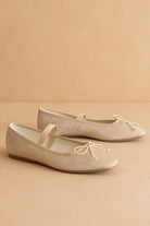 Naturally Chic Velvet Suede Ballet Flat in Beige - alternate view