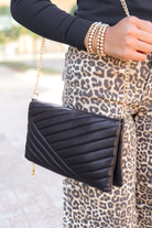 Might Surprise You Stitched Magnetic Fold Purse-HANDBAG CROSSBODY