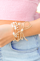 Tied with Love Pearl Bow Bracelet Set-ACC BRACELET