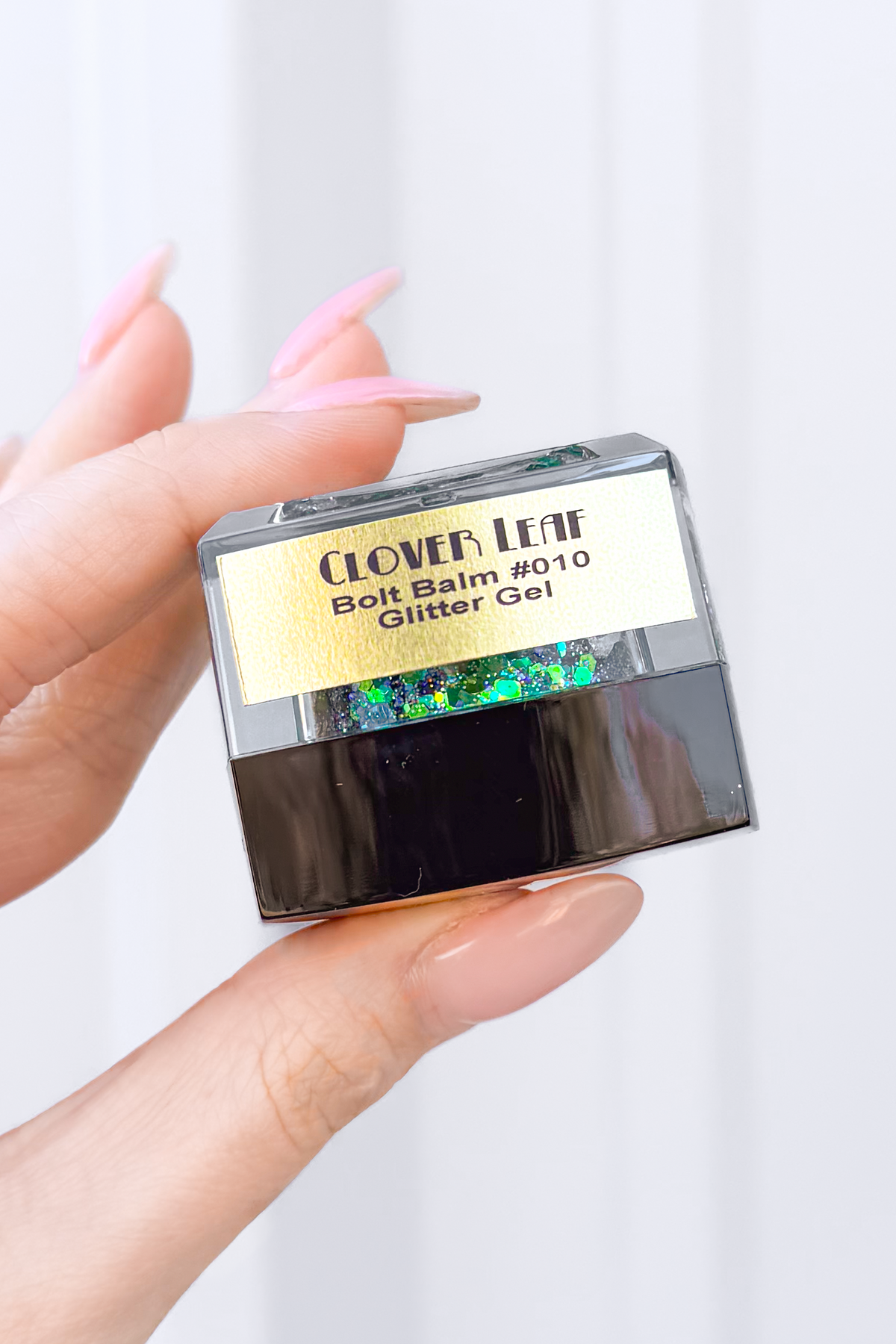 Green Clover Glitter Balm by Elektra Cosmetics - alternate view