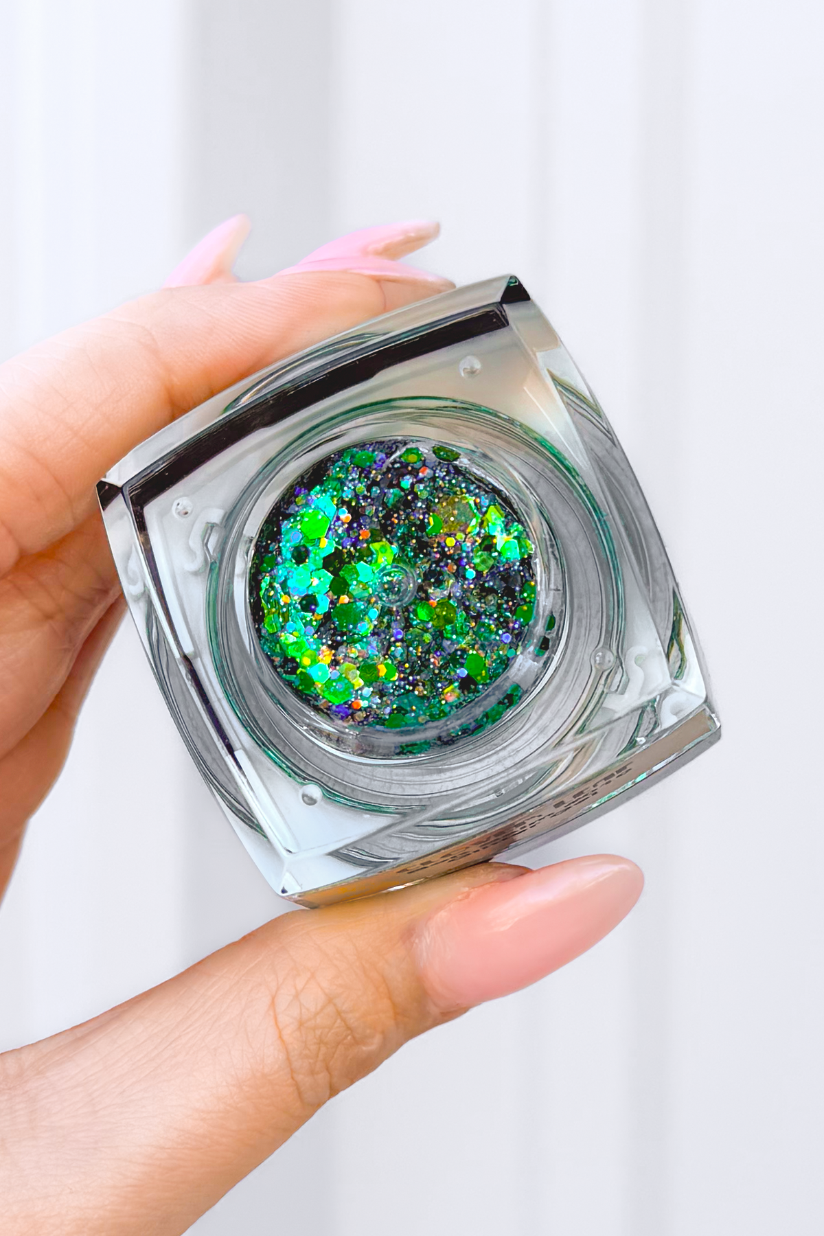 Green Clover Glitter Balm by Elektra Cosmetics - product shot