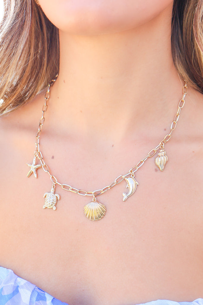 ocean charm necklace