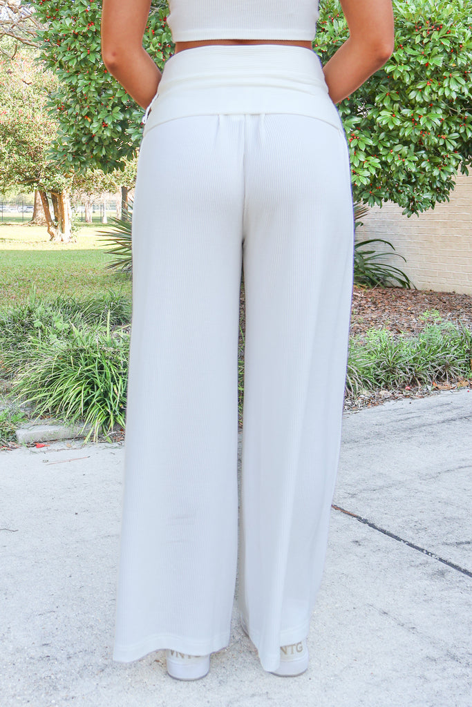 back of ribbed pants