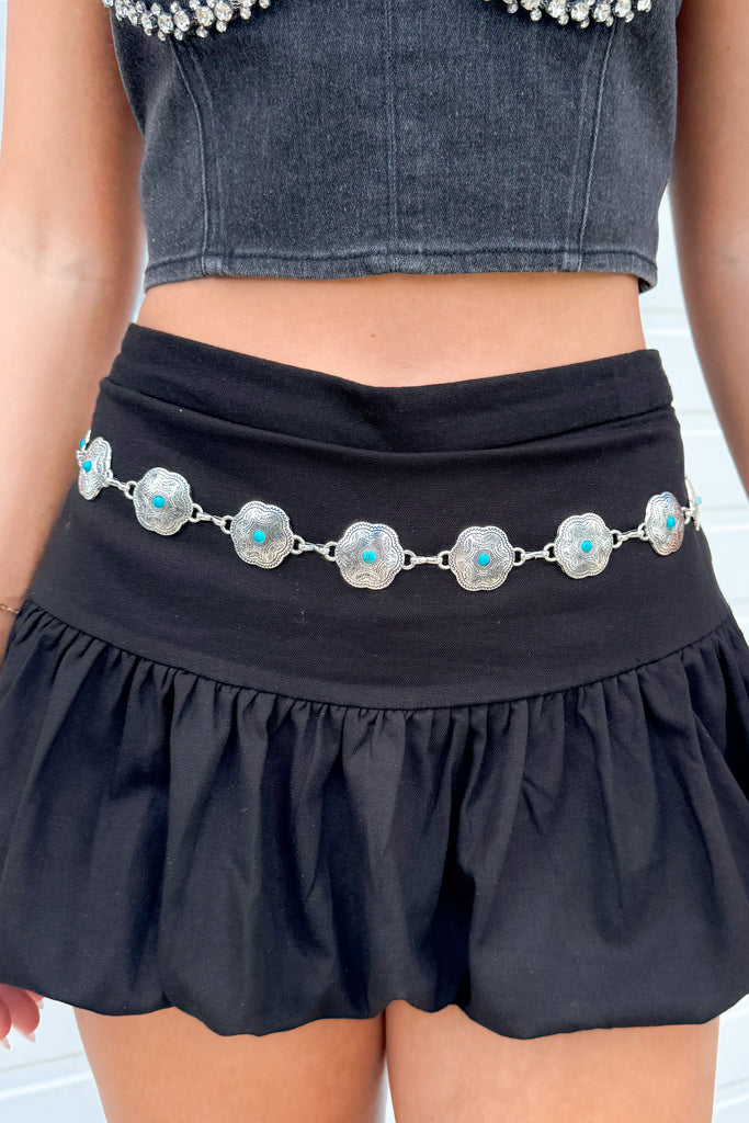 flower disk chain belt