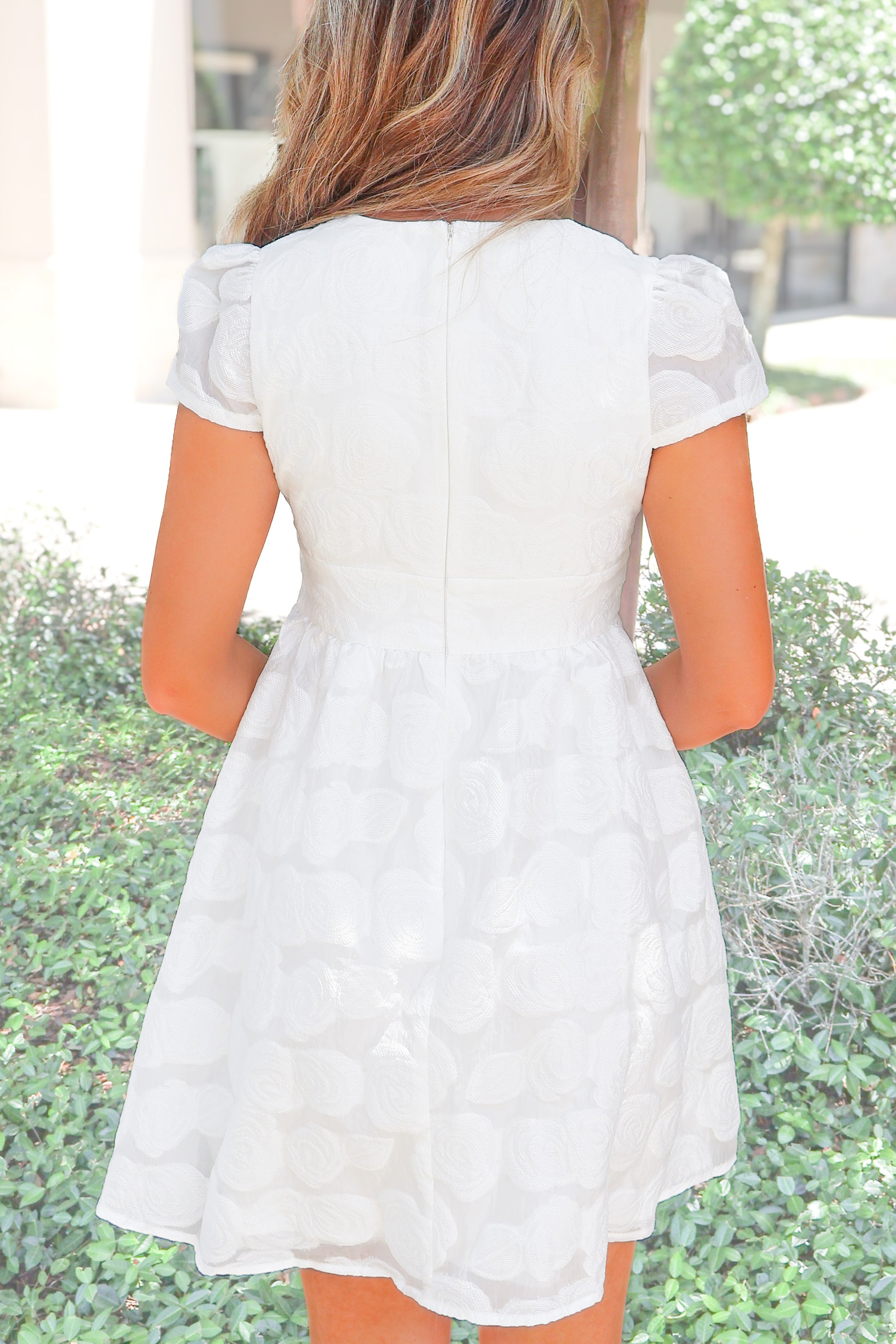 Enchanted Elegance Cap Sleeve Mini Dress Size L - Frock Candy