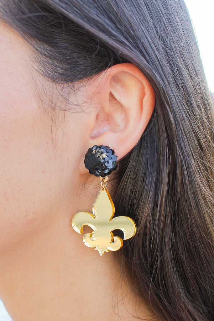 fleur de lis earrings