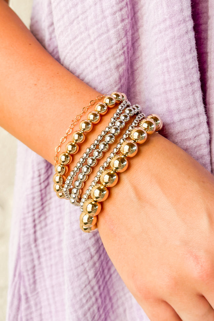 Feel the Joy Mixed Metal Bracelet Set