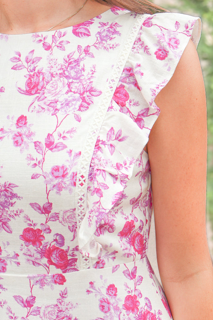 flutter sleeve mini dress
