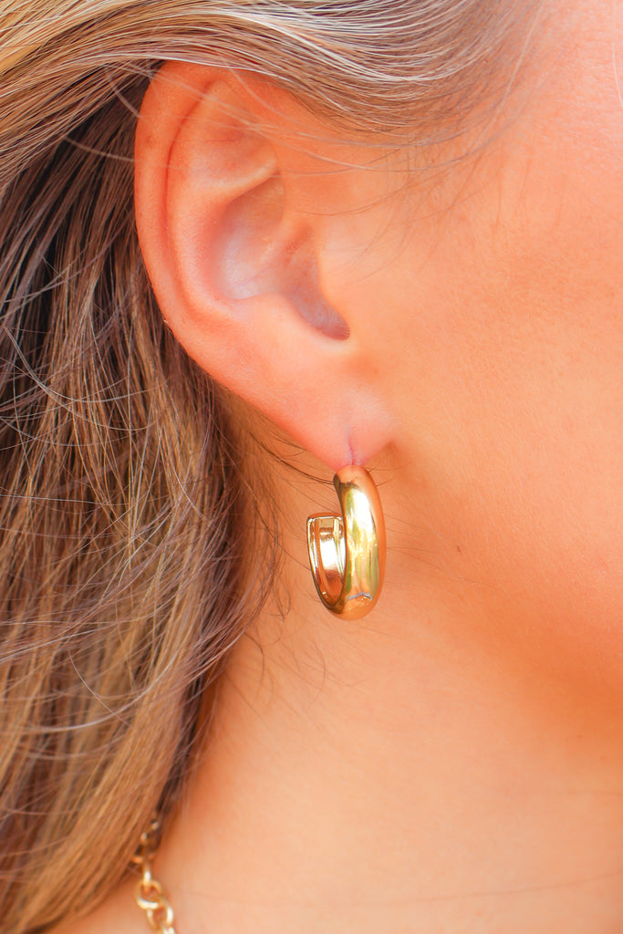metal hoop earrings