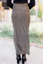 Got My Attention Elastic Waist Glitter Maxi Skirt-SKIRT LONG