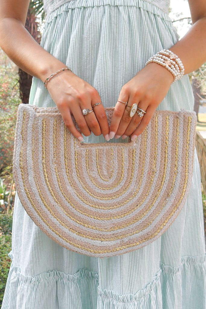 knitted tote bag