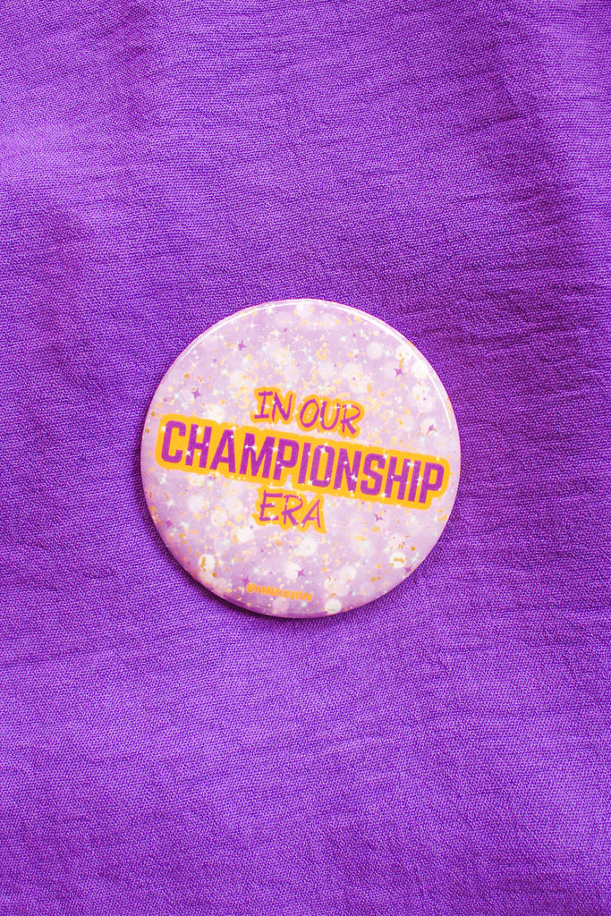 In our Championship Era metal gameday Button