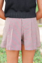 Back To It Houndstooth Shorts-PANT SHORT