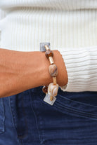 Charming Chance Stone Bead Stretch Bracelet-ACC BRACELET