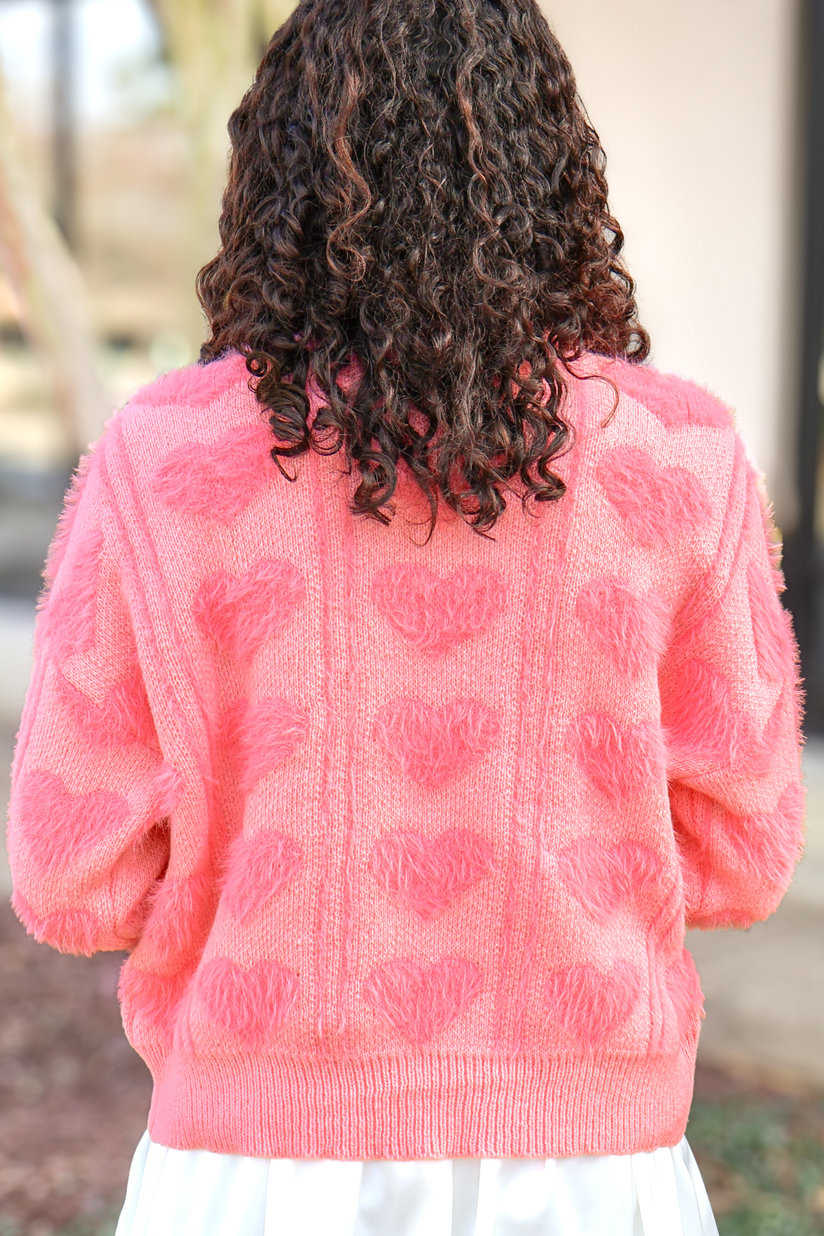 My Best Decision Fuzzy Knit Heart Sweater-TOP WINTER SWEATER