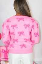 Lovely Times Bow Print Sweater-TOP L/S PRINT