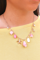 Coastal Chic Seashell Multi Charm Necklace-ACC NECKLACE