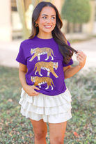 In the Winning Mindset Tiger Tee in Purple