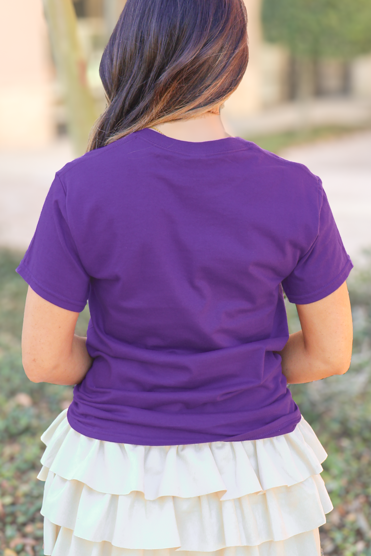In the Winning Mindset Tiger Tee in Purple