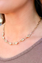 Need You Now Gold Twist Necklace-ACC NECKLACE