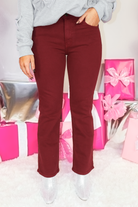 Adoring You Slim Crop Bootcut Denim Jeans-DENIM JEAN COLORED