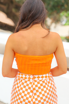Can't Beat Me Knit Scarf Hem Tube Top Size M-ACCESSORY UNDERGARMENT BANDEAU