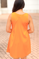 Nice to See You Sleeveless Mini Dress in Orange