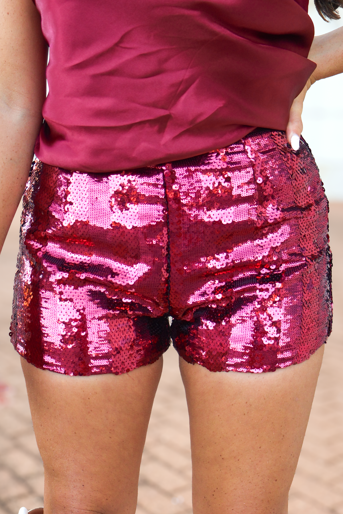 Buy Me Presents Sequin Micro Shorts-PANT SHORT