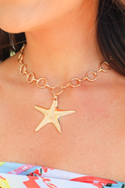 Coastal Nights Starfish Chain Necklace-ACC NECKLACE