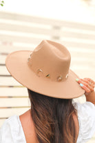 You Were Saying Sun and Moon Studded Felt Hat-ACC CAP