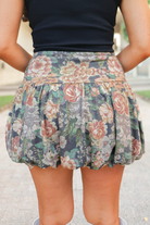 Here For A Good Time Floral Bubble Skirt Size L/XL-SKIRT CASUAL PRINT