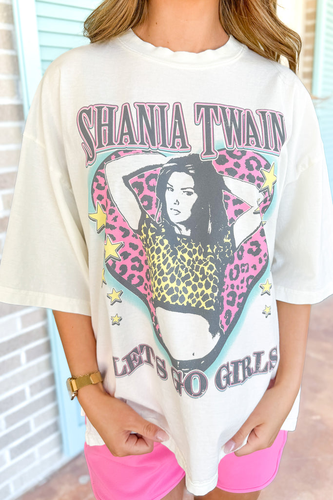 leopard print with stars graphic tee