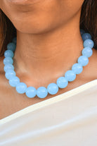 Light Blue Beaded Necklace 