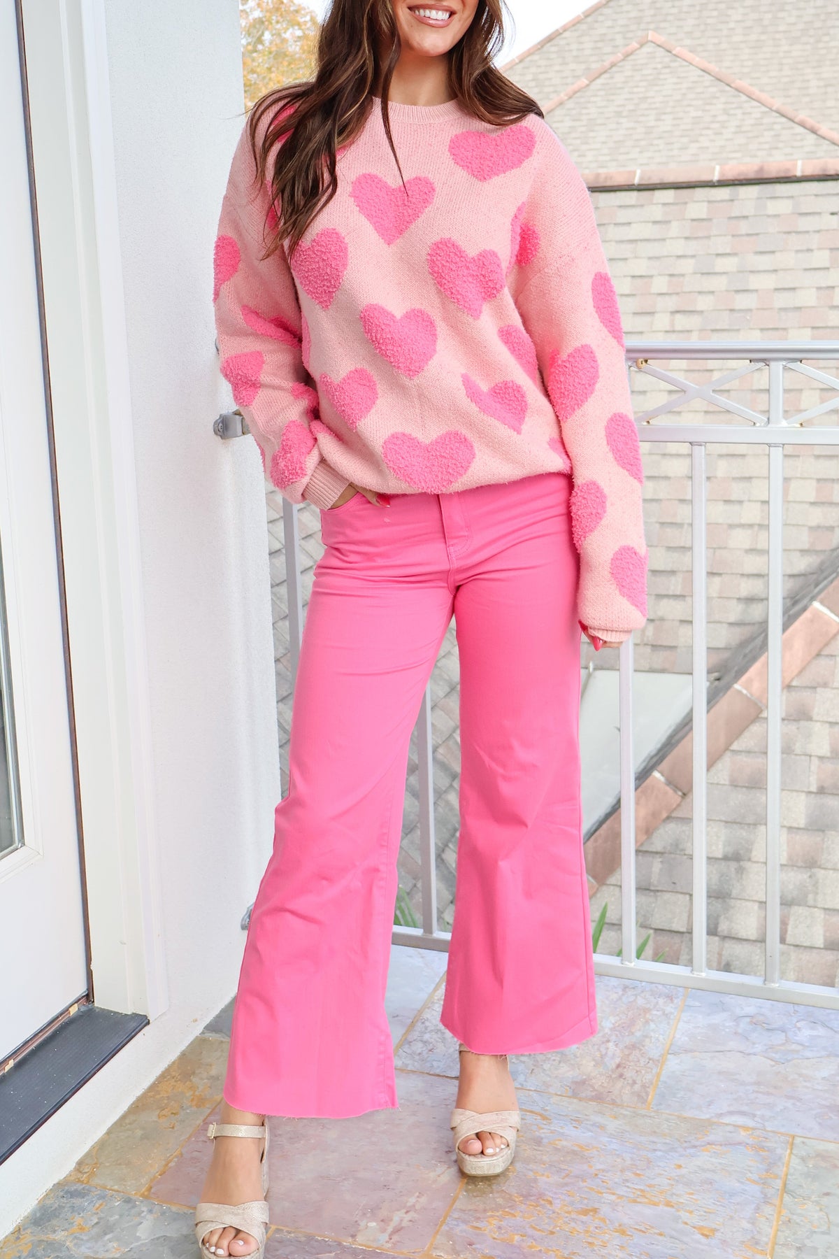 Lots of Love Knit Sweater Size XL-TOP WINTER SWEATER