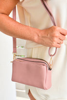 Bring Your Love Boxy Crossbody and Wristlet Zipper Bag-HANDBAG CROSSBODY