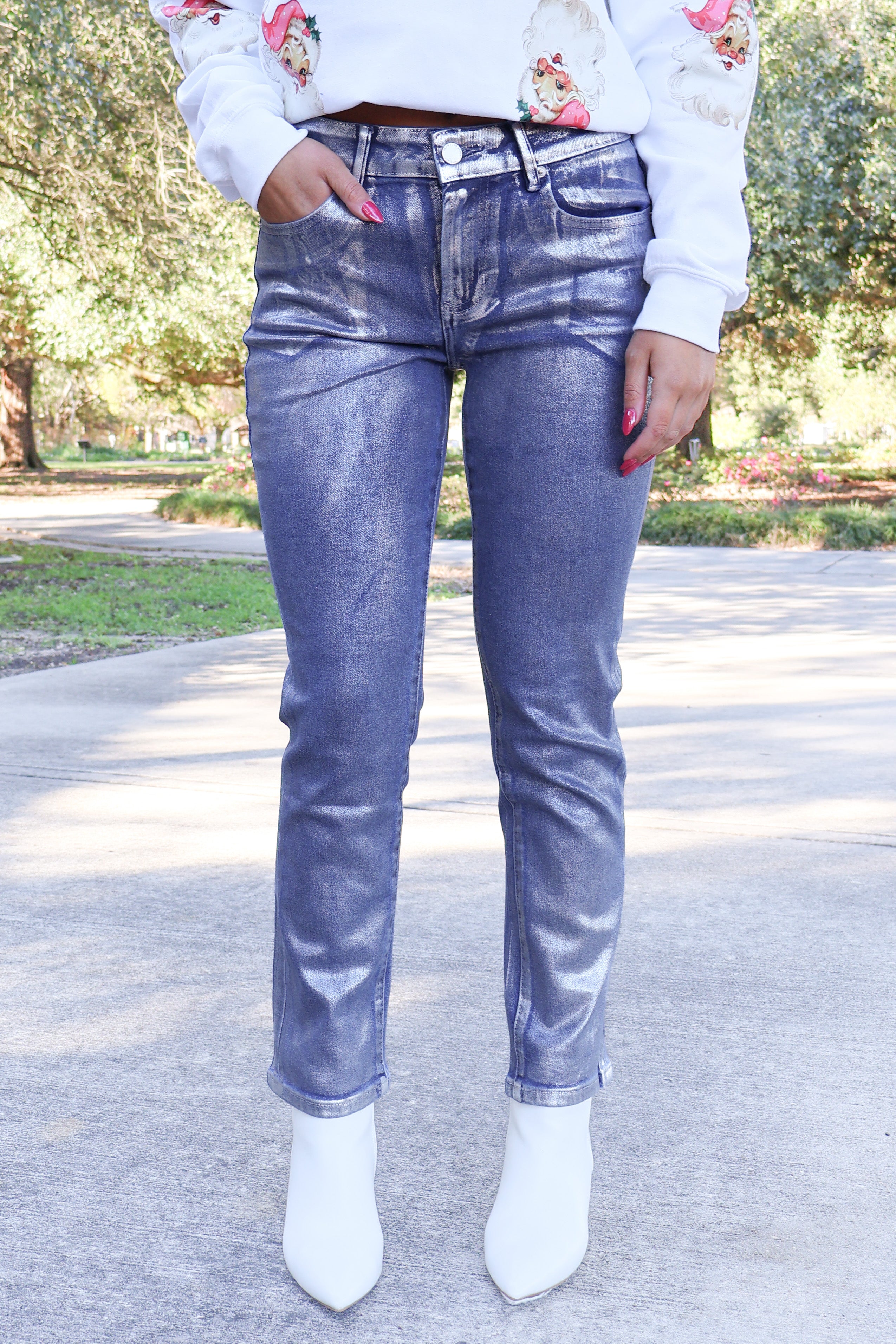 Frock with jeans on sale