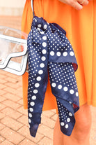 I Wonder Polka Dot Satin Scarf