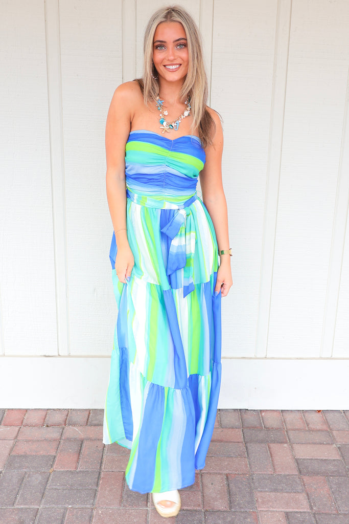 Strapless Midi Dress
