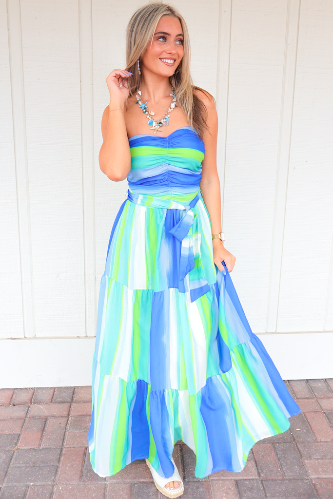 Strapless Midi Dress