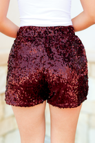 Shining Bright High Waisted Sequin Shorts Size S-PANT SHORT