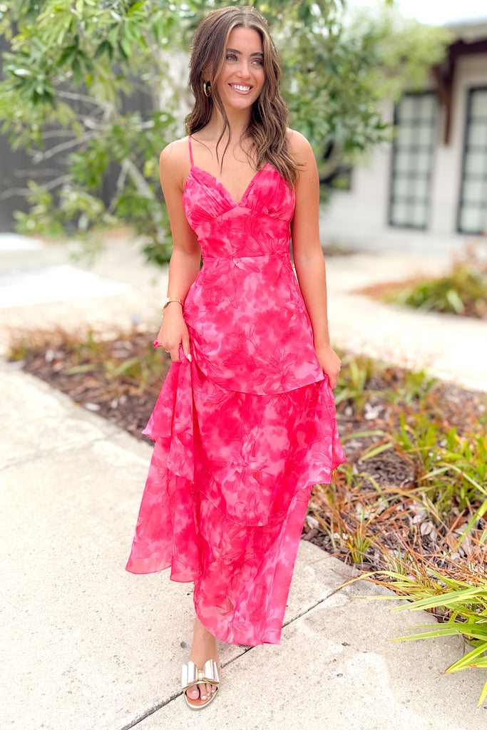 tiered maxi dress