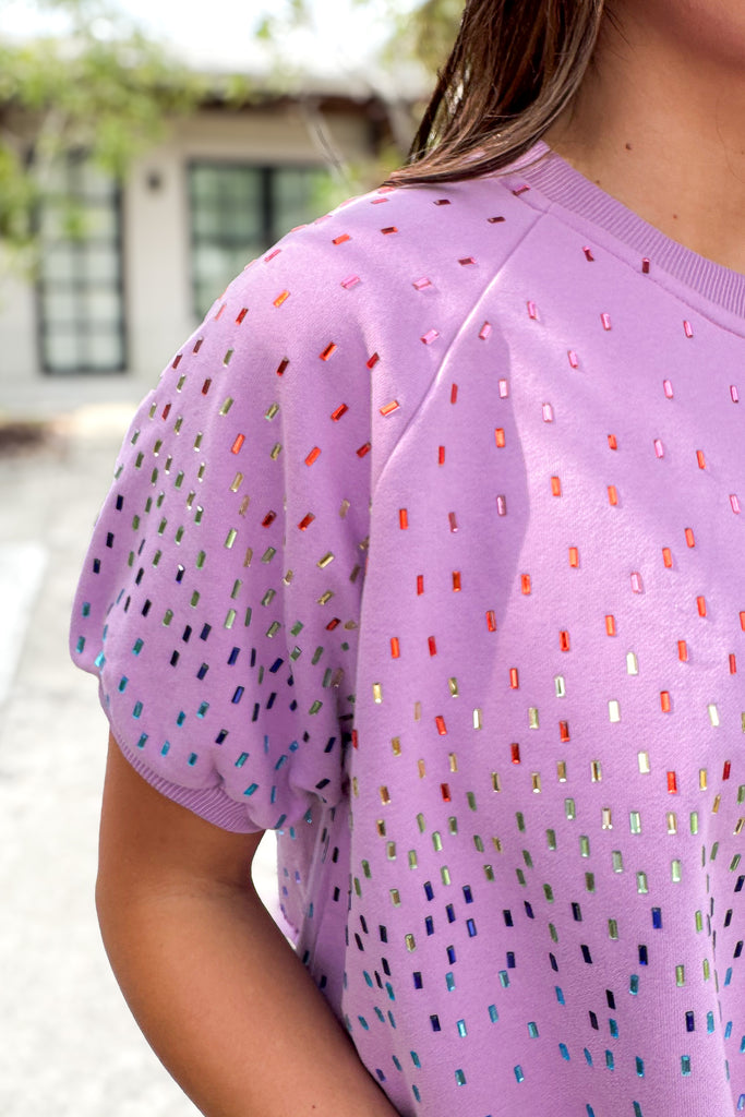 puff sleeve lounge top