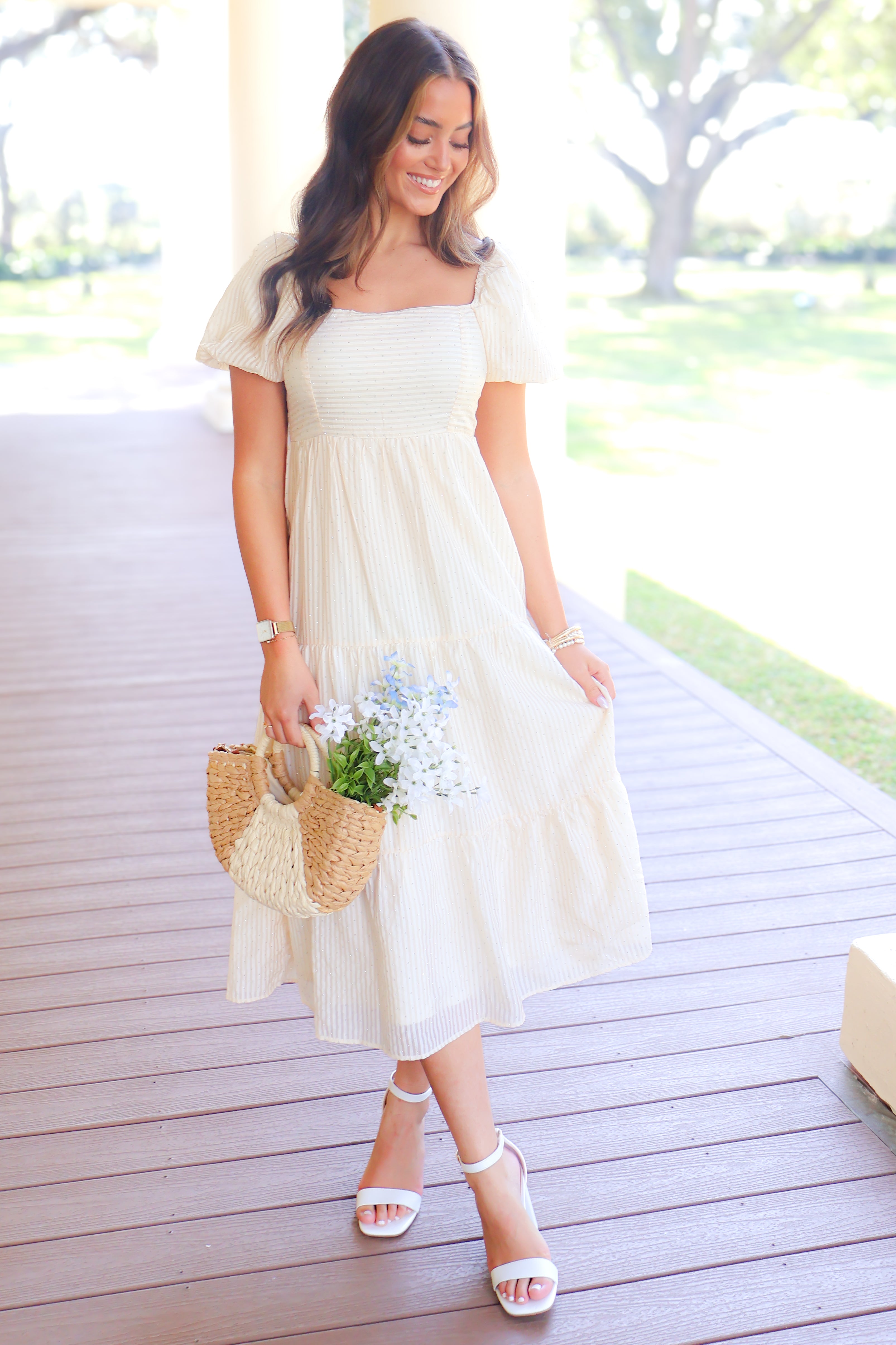 Midi Dress White Rhinestone Dress Lulus Charming Forever White