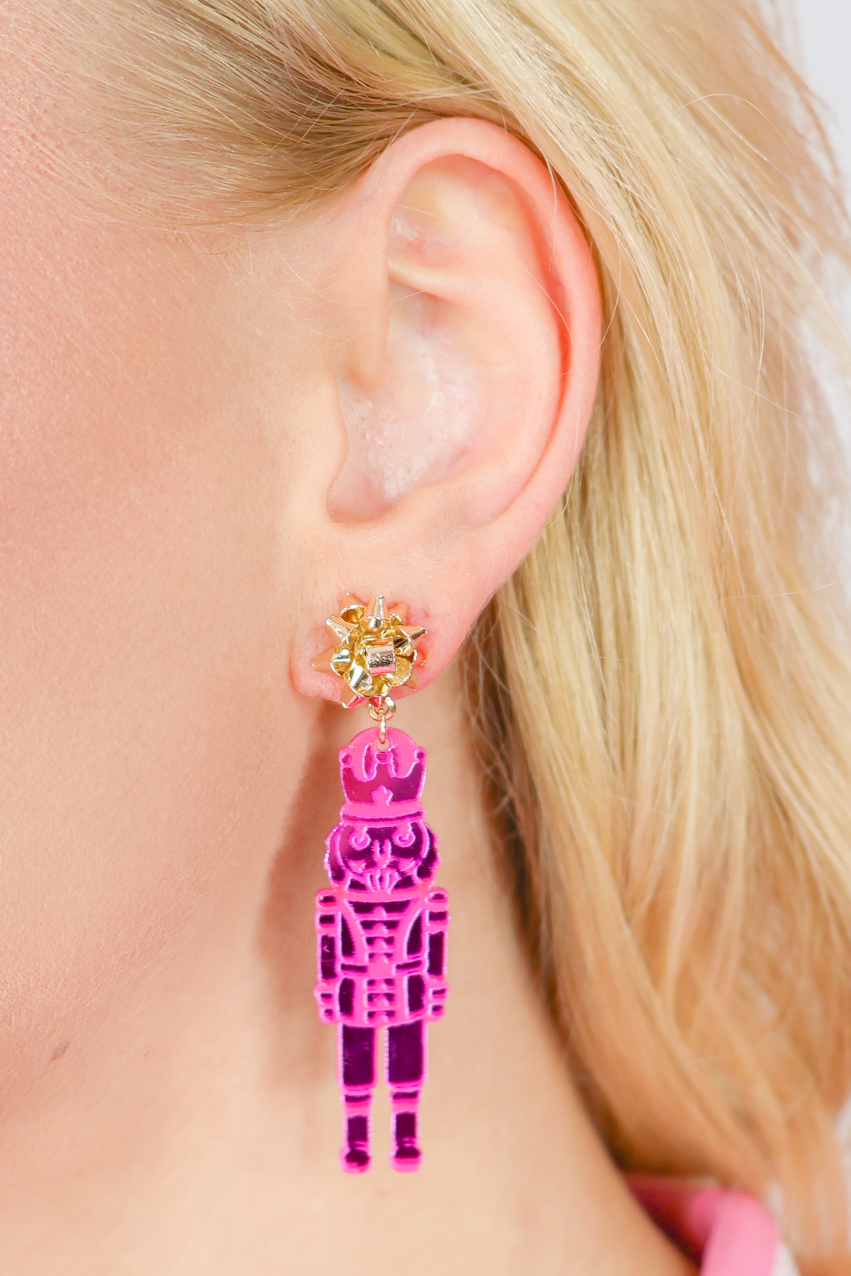 Feels Like the Right Time Acrylic Nutcracker Earrings-ACC EARRING