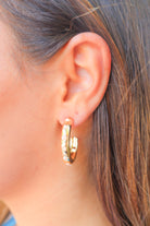 Effortless Charm Pearl Lined Hoop Earrings-ACC EARRING