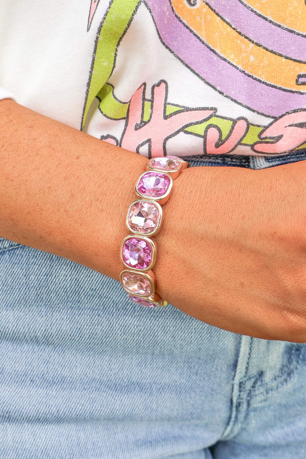 I Could See It Gemstone Stretch Bracelet-ACC BRACELET