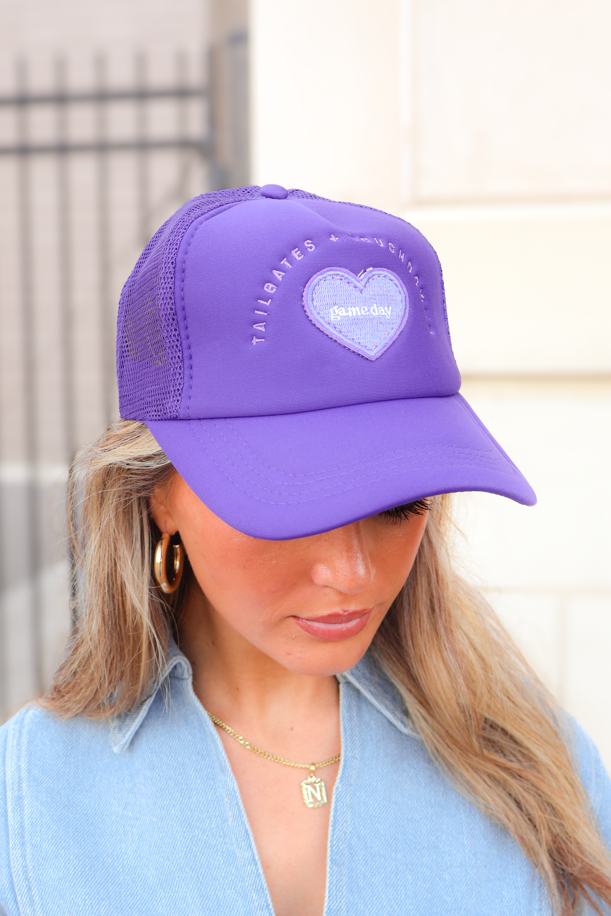 Tailgates & Touchdowns Trucker Hat-ACC CAP LSU