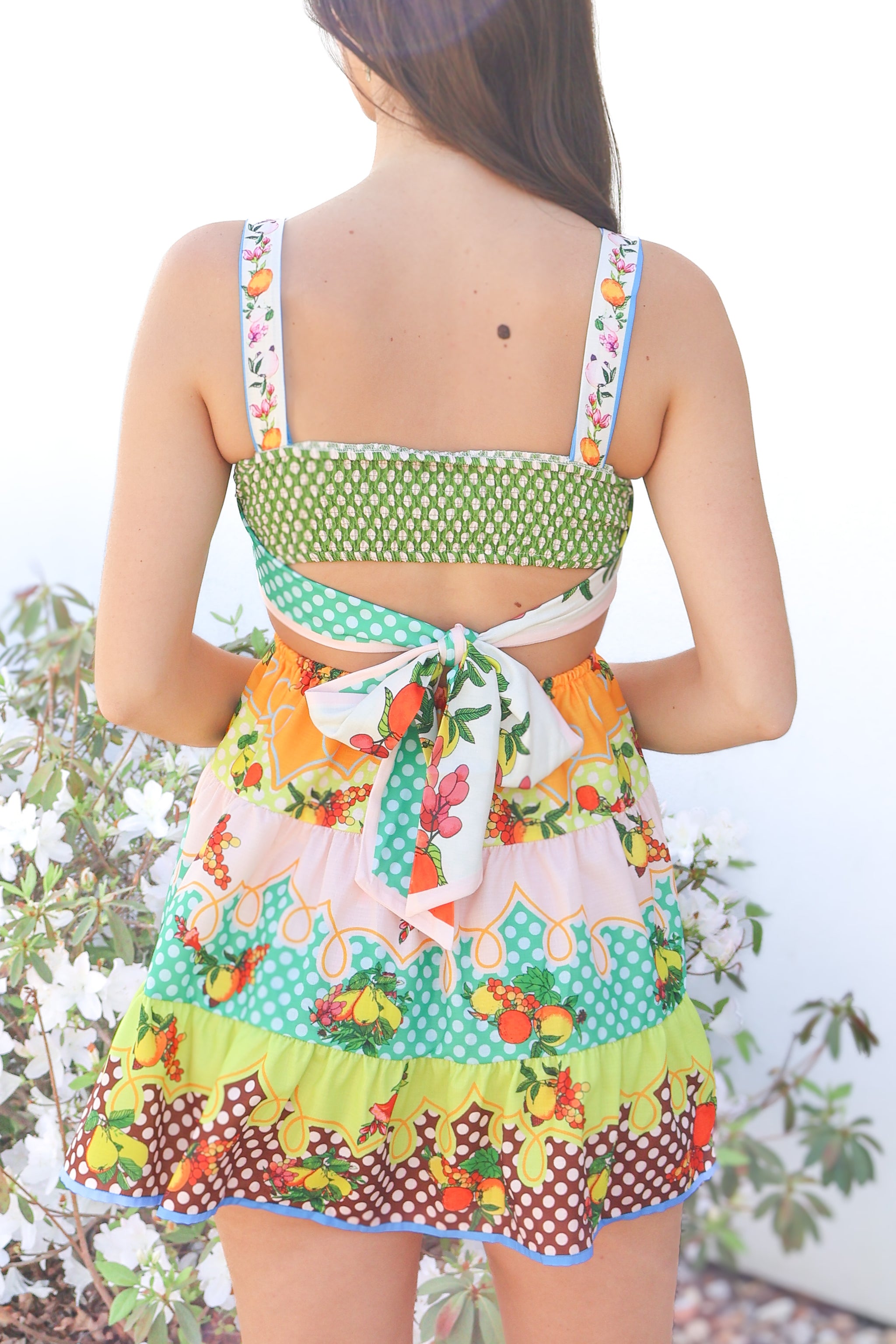 dresses for 70 year old woman Rise Above Fruit Print Mini Dress Multi / M