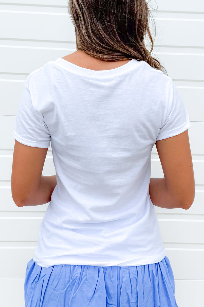 back of tee