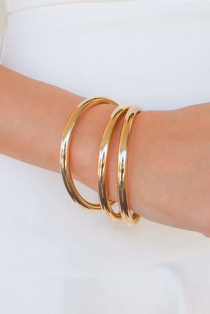 metal bangle bracelet set